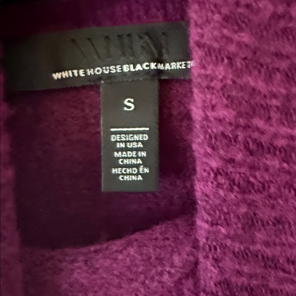 White House Black Market Sleeveless Cowl Neck Sweater - Magenta - Picture 2 of 4